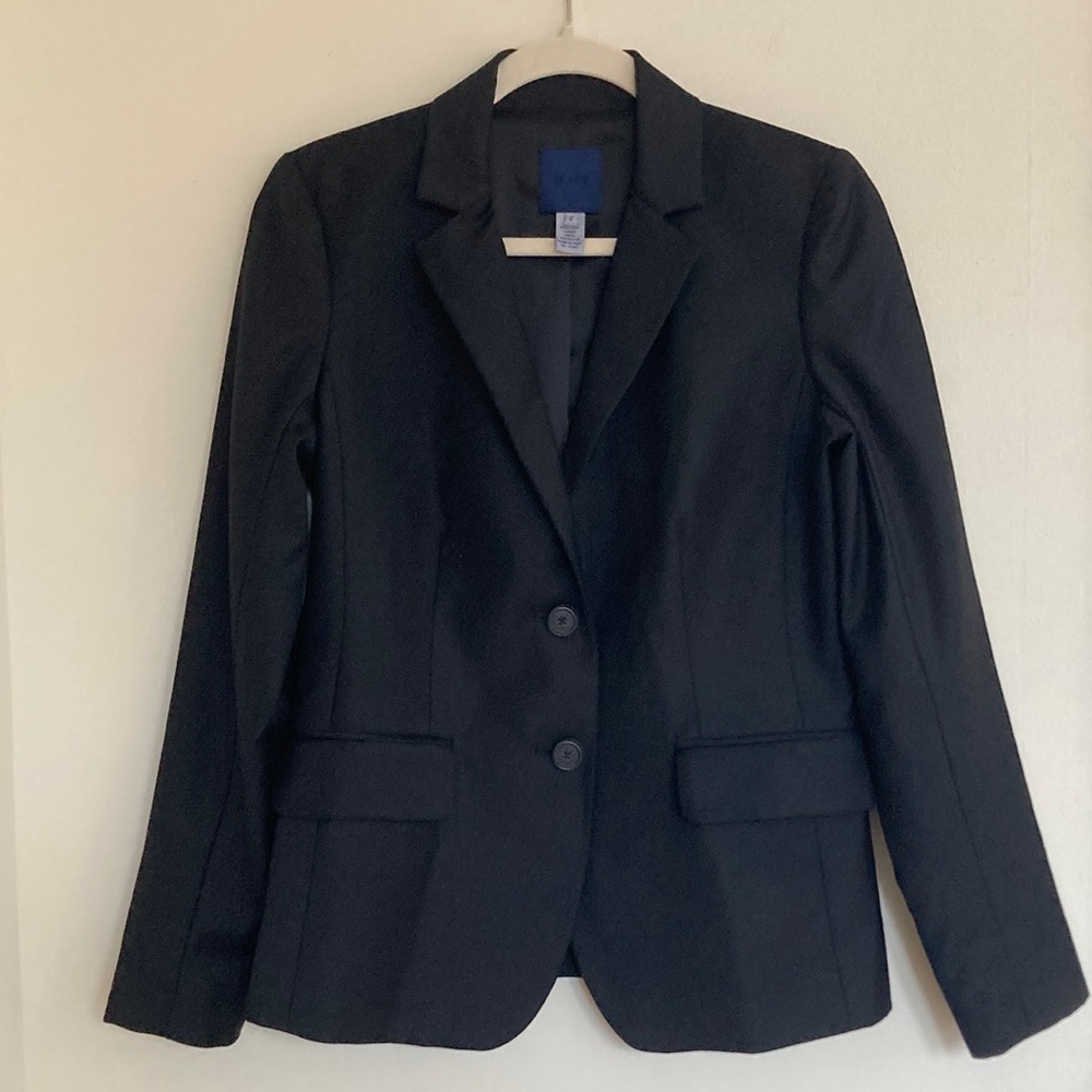 J. Crew Womens Super 120’s Single-Breast Blazer Notched Lapel Business Size 2